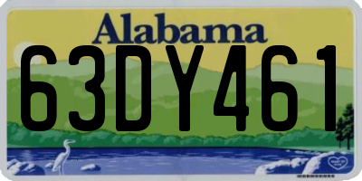 AL license plate 63DY461