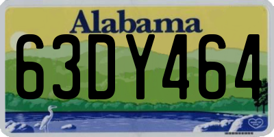 AL license plate 63DY464