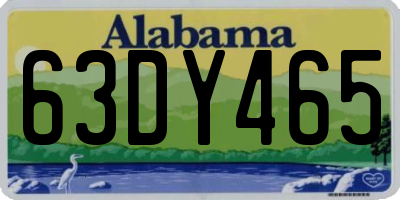 AL license plate 63DY465