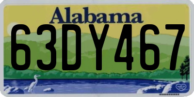 AL license plate 63DY467