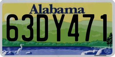 AL license plate 63DY471