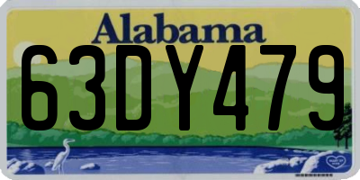 AL license plate 63DY479