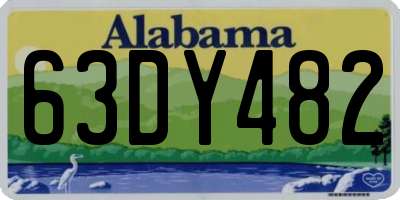 AL license plate 63DY482