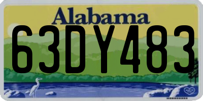 AL license plate 63DY483