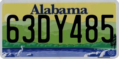 AL license plate 63DY485