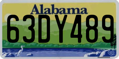 AL license plate 63DY489