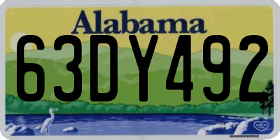 AL license plate 63DY492