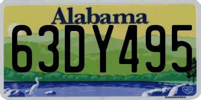AL license plate 63DY495