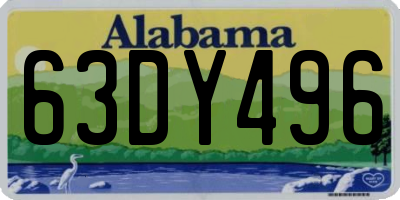 AL license plate 63DY496
