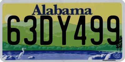 AL license plate 63DY499