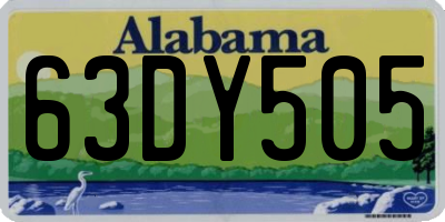 AL license plate 63DY505