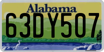 AL license plate 63DY507