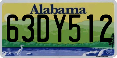 AL license plate 63DY512