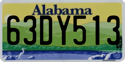 AL license plate 63DY513
