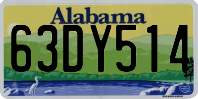 AL license plate 63DY514