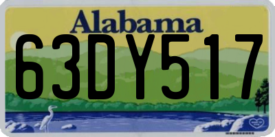 AL license plate 63DY517