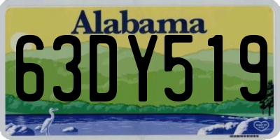 AL license plate 63DY519