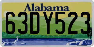 AL license plate 63DY523