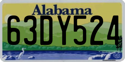 AL license plate 63DY524
