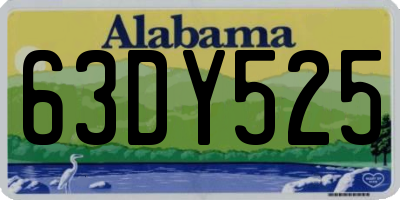 AL license plate 63DY525