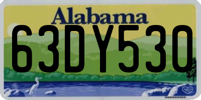 AL license plate 63DY530
