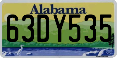 AL license plate 63DY535