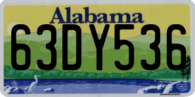 AL license plate 63DY536