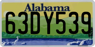 AL license plate 63DY539