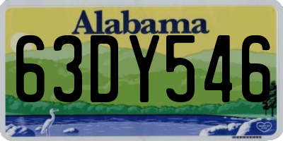 AL license plate 63DY546