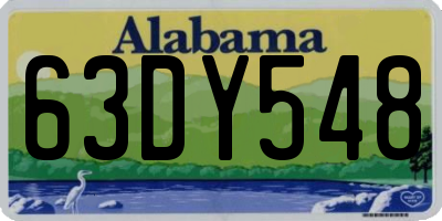 AL license plate 63DY548