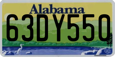 AL license plate 63DY550