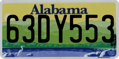 AL license plate 63DY553