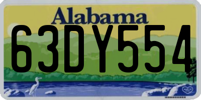 AL license plate 63DY554