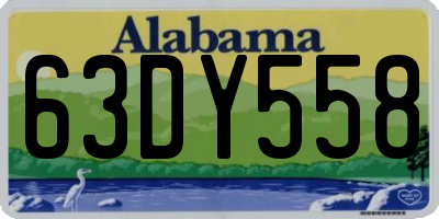 AL license plate 63DY558