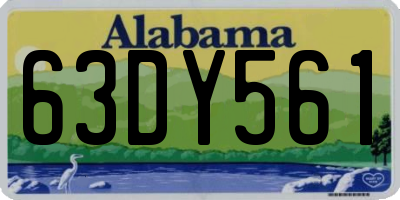 AL license plate 63DY561