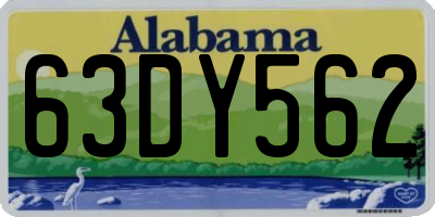 AL license plate 63DY562