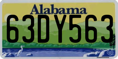 AL license plate 63DY563
