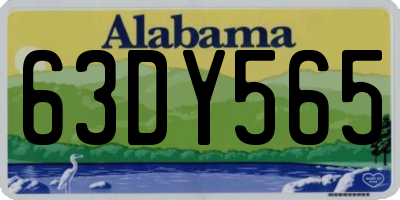 AL license plate 63DY565