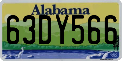 AL license plate 63DY566