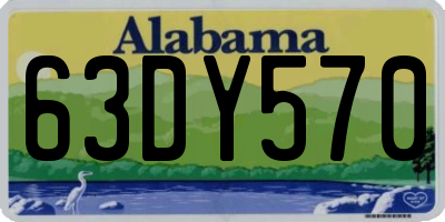 AL license plate 63DY570