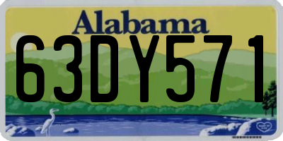 AL license plate 63DY571