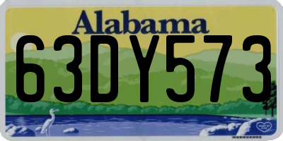 AL license plate 63DY573
