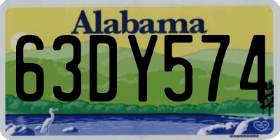 AL license plate 63DY574