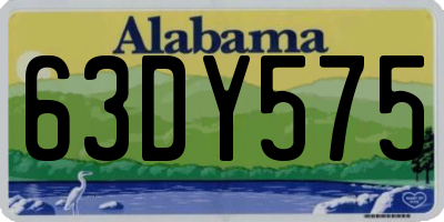 AL license plate 63DY575