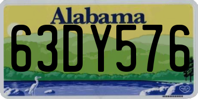AL license plate 63DY576