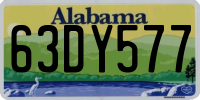 AL license plate 63DY577