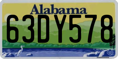 AL license plate 63DY578