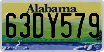 AL license plate 63DY579