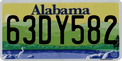 AL license plate 63DY582