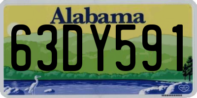 AL license plate 63DY591